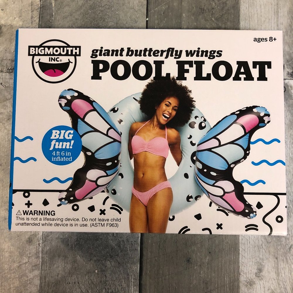 Pool Floats 3 THREE POOL FLOATS BUNDLE Giant Butterfly NEW